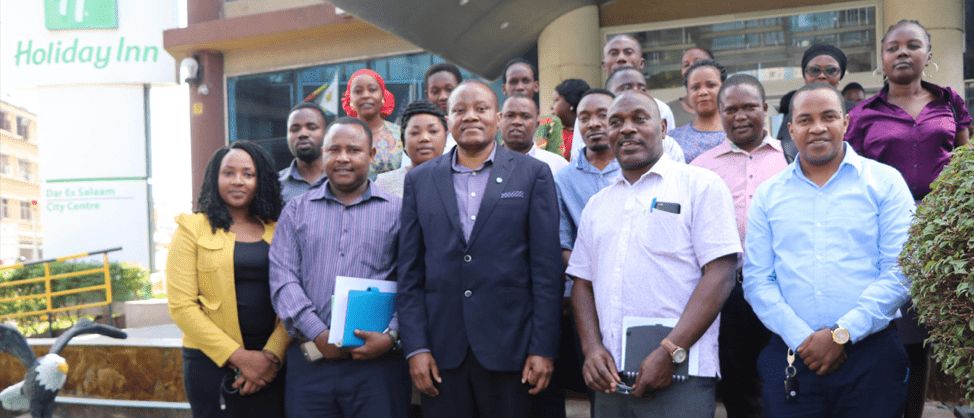 Group of journalists gathered during training