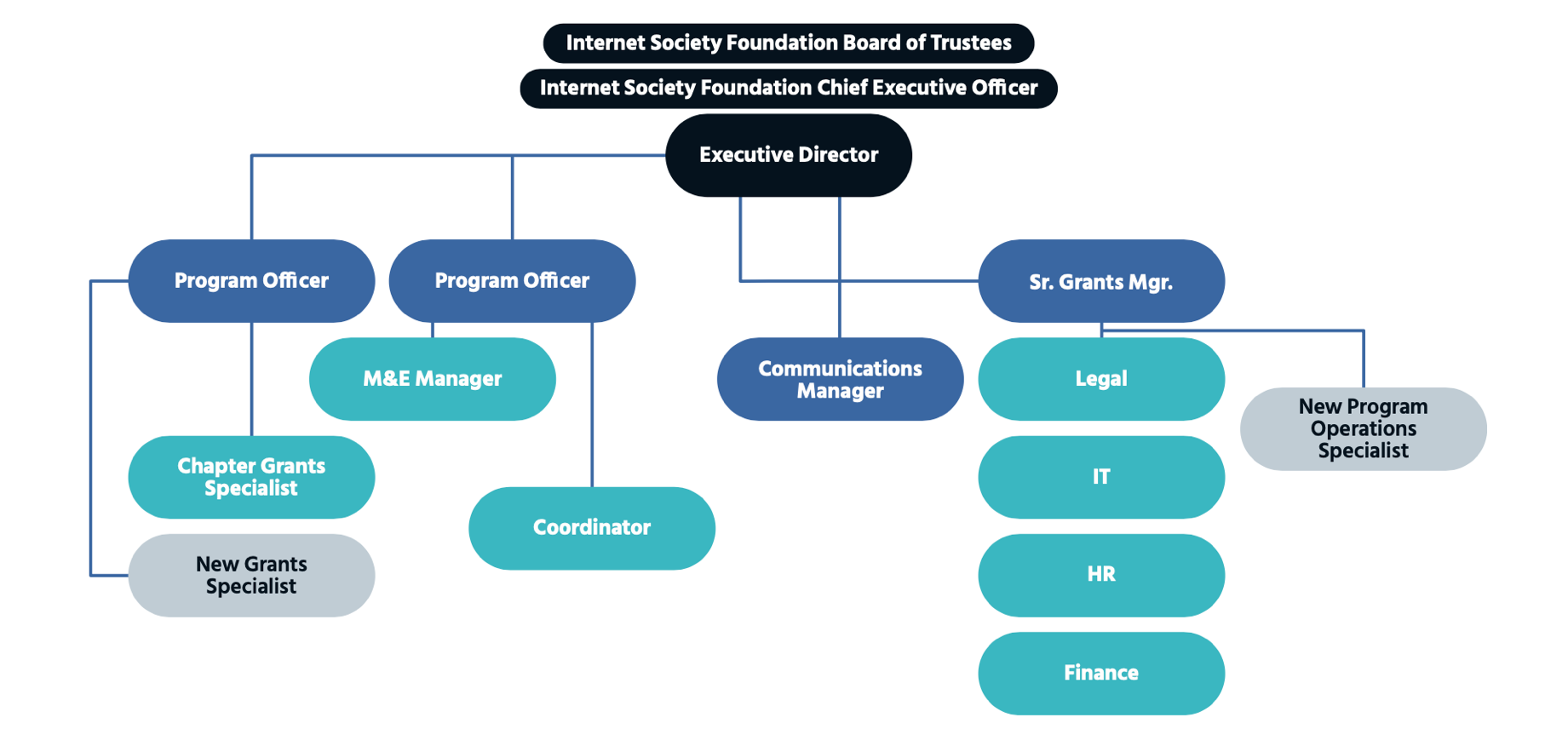 Internet Society Foundation Organisational Chart