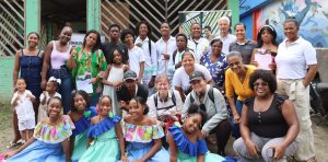 Beneficiaries from Red Communitaria La Cachuda in Ladrilleros, Valle del Cauca in Colombia.