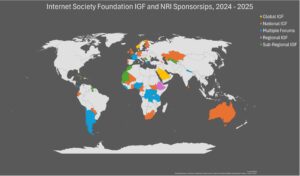 Infographic of the global map