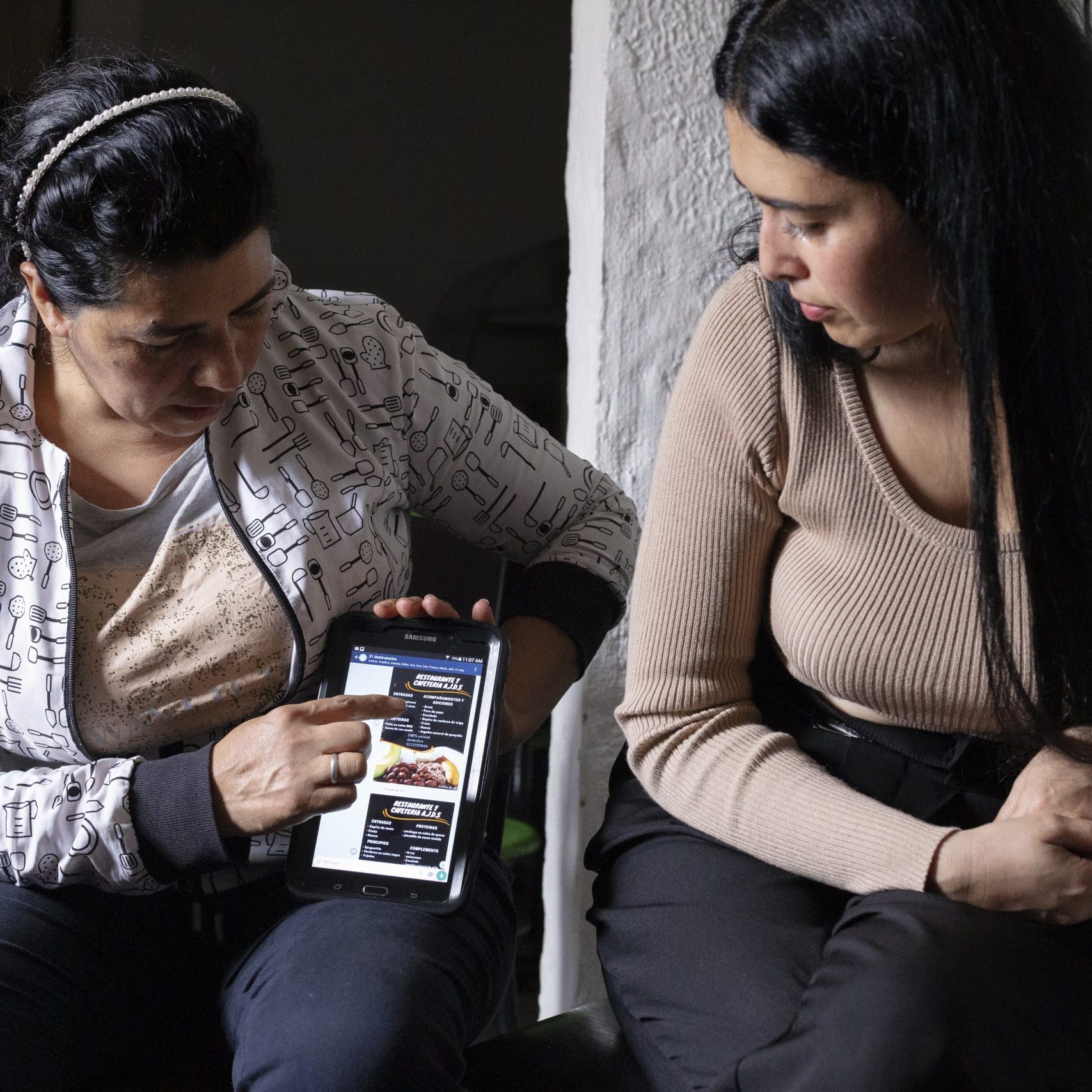Project beneficiaries meeting in Bogota, Colombia.