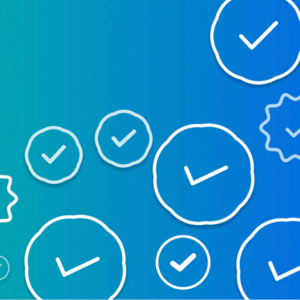 Image displaying verified symbols.