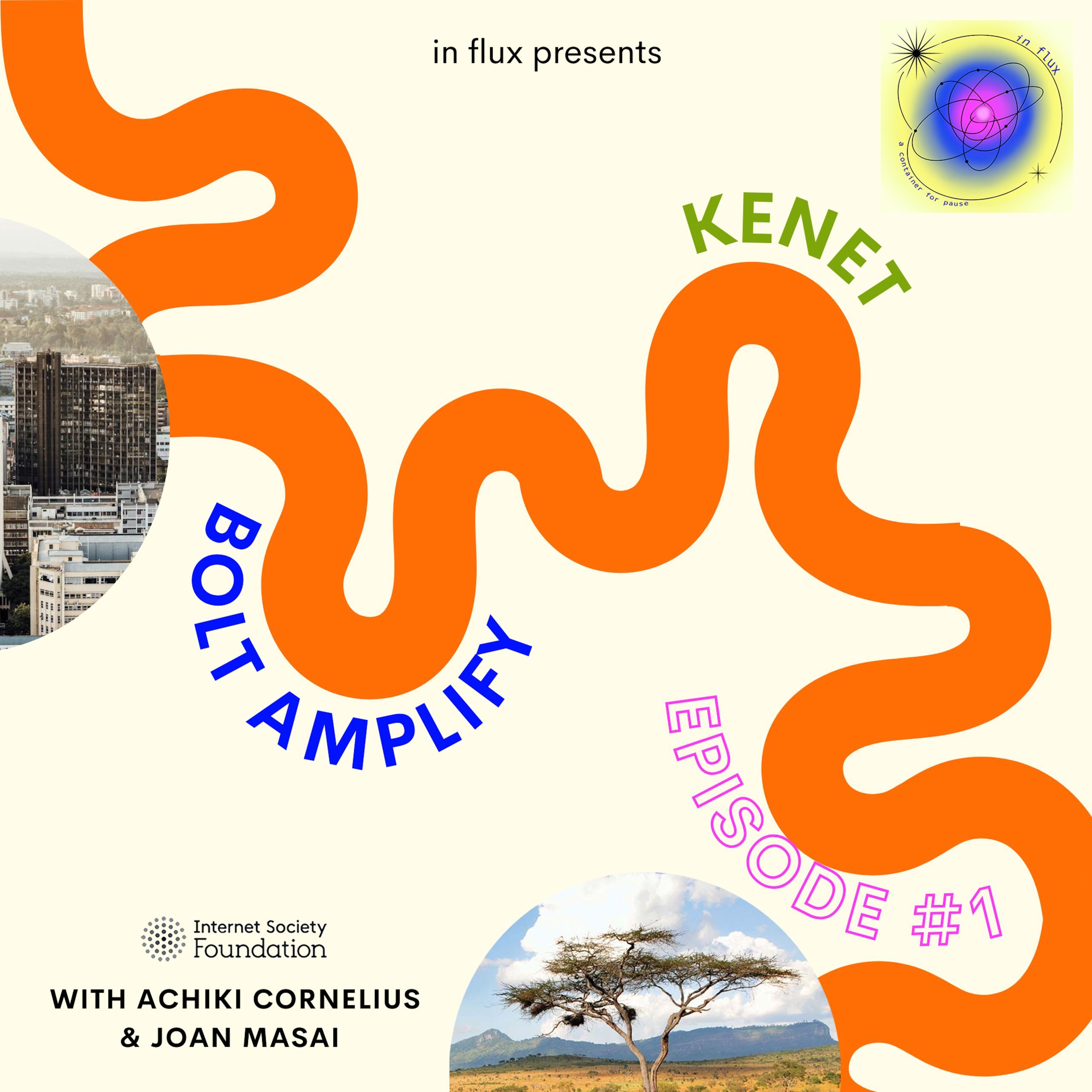 The image shows the cover of an episode called: Kenet Bolt Amplify.