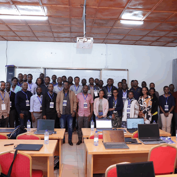 A group of people in a room.