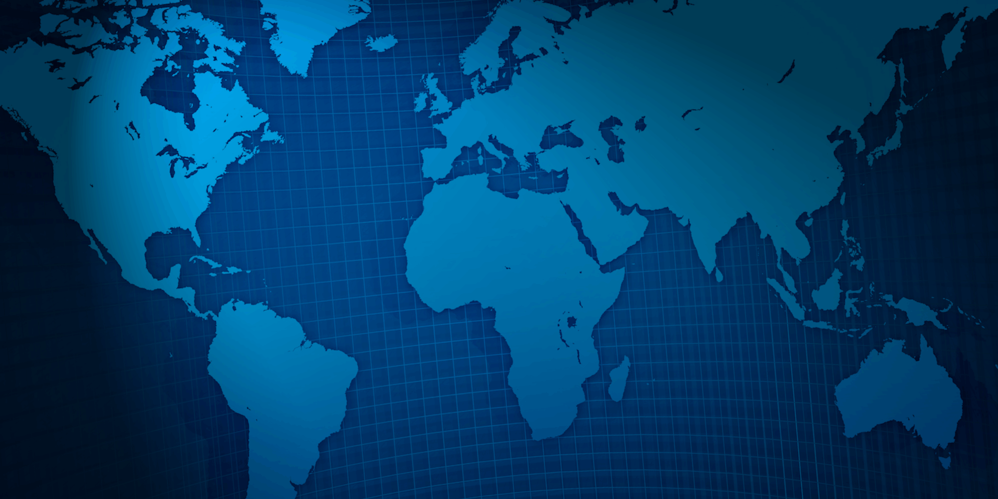 stylised map of the world